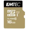 Image de EMTEC Gold+ - Carte mÃ©moire flash (adaptateur SD inclus(e)) - 16 Go - Class 10 - micro SD - or en occasion ou reconditionné