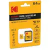 Image de Kodak Carte Micro Sdhc 64 Go + Adaptateur   Vitesse Élevée, Stockage Fiable Pour Smartphones, Tablettes, Caméras Et Gps