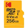 Image de Kodak Carte Mémoire Micro Sd - 256gb, Classe 10, Haute Performance, Avec Adaptateur