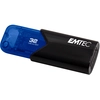 Image de Emtec B110 Click Easy 3.2 Lecteur Usb Flash 32 Go Usb Type-a 3.2 Gen 2 (3.1 Gen 2) Noir, Bleu