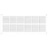 Image de AUTOGYRE - Grille ventilation rectangle extra-plate L : 254 x 110 mm - bBanc