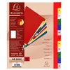 Image de Intercalaires - EXACOMPTA - A4+ - 12 touches - Polypropylène - Assortis