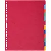 Image de Exacompta 2612e Intercalaire Carton Multicolore 12 Pièce(s)