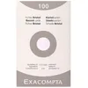 Image de Fiches Bristol quadrillées - EXACOMPTA - Lot de 100 fiches - Format 125 x 20 cm - Quadrillage 5x5 mm - Blanc