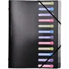 Image de EXACOMPTA Trieur 24x32cm Polypropylène 12 Compartiments Noir