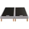 Image de Sommier à lattes 2 X 80 x 200 SIMMONS - 4 pieds bois - Caisse en bois massif - Lattes fixes en bois 98 mm de largeur -
