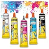 Image de 5 tubes de gouache - Blanc jaune bleu magenta noir - Cléopâtre - 30ml