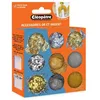 Image de Kit accessoires pour résine - CLEOPATRE - Or/Argent - Paillettes - Poudres de mica - Feuilles