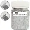 Image de Paillettes - Argent - Biodégradable - Végétal - Loisirs Créatifs - Carterie - Pot 35g