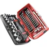 Image de Coffret douilles 1/4 - FACOM - R2NANOPB - 6 pans métriques et embouts - 38 pièces diamètre 55 à 14mm