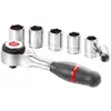 Image de Cliquet 14 facom r.360packpb - 6 douilles 6 pans 8-14 mm, manche rotatif R.360PACKPB