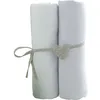 Image de Babycalin Lot De 2 Draps Housse 70x140 Cm Blanc/blanc