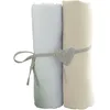 Image de Babycalin 2 Draps Housse Bébé Blanc Ecru 70 X 140 Cm - Jersey - 130gr/m²