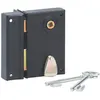 Image de Serrure verticale Thirard - Noir - Gauche - Section 7mm lxh 70x110mm
