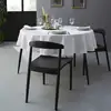 Image de Nappe Rectangulaire Unie En Coton, Traitée Teflon, Cambrai - 150 X 190 Cm - Blanc