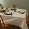 Image de Nappe Rectangulaire Unie En Coton, Traitée Teflon, Cambrai - 180 X 300 Cm - Crème
