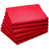 Image de Serviette de Table Coton Uni 45 x 45 cm, Coucke Cerise - Coucke