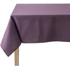 Image de Nappe Carrée Unie En Coton, Traitée Teflon, Cambrai - 180 X 180 Cm - Aubergine