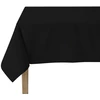 Image de Nappe Carrée Unie En Coton, Traitée Teflon, Cambrai - 180 X 180 Cm - Caviar