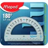 Image de Rapporteur 180° MAPED - Base 12 cm - Aluminium anodisé - Graduations claires et lisibles