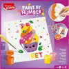 Image de Kit Peinture Au Numéro Cupcake Et Multifood 2 Toiles Multicolore 23,5 X 23,5 Cm Maped Creative