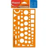 Image de Normographe Technic MAPED - Trace-formes antichoc - Orange