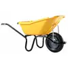 Image de Brouette Pick Up 110 Jaune Roue Gonflée