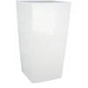 Image de Bac à fleurs carré - RIVIERA - NUANCE - Plastique - L37xP37xH685 cm - Blanc
