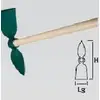Image de Serfouette Forgée - Panne Et Langue 30 Cm