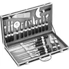 Image de Pradel Excellence Valise Cuisinier 22 Pieces 14 Ustensiles + 7 Couteaux Noir Et Gris