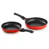 Image de Lot De 2 Poêles Magma 24 / 28 Cm Fonte D'aluminium Manche Amovible - Pradel