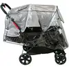 Image de Bambisol Habillage Pluie Pour Poussettes Doubles Transparent