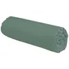 Image de Drap housse en coton 57 fils uni bonnet 25cm sauge 90x200cm