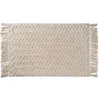 Image de Tapis de bain déco à franges en coton 50x80cm
