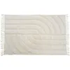 Image de Tapis déco à franges en coton tufté 100x150cm