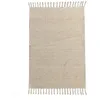 Image de Tapis déco à franges en jute et coton 140x200cm
