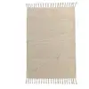 Image de Tapis déco à franges en jute et coton