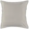 Image de Lot de 2 taies doreiller unies en coton finition bourdon beige 65x65cm