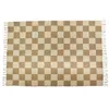Image de Tapis déco damier à franges en coton et jute 140x200cm