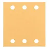 Image de Feuilles abrasives - BOSCH - 10 Feuilles - 115 x 107 mm - 6 trous - Grain 80