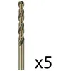 Image de Forets à métaux rectifiés HSS-Co DIN 338 ø 8.0 mm - BOSCH - Pack de 5