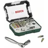 Image de Set embout de vissage Bosch (Kit 26 pièces Assortiment dembouts de vissage avec cliquet)