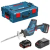 Image de Scie sabre BOSCH GSA 18 V-Li C - Avec 2 batteries 5.0 Ah chargeur coffret + 3 lames de scie - 06016A5002