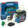 Image de Laser Lignes Bosch Professional GLL 3-80 CG à lignes vertes avec support BM1 platine de mesure poche en Lboxx - 0601063T03
