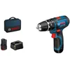 Image de Perceuse à percussion Bosch Professional GSB 12V-15 + 2 batteries 2 0Ah + Chargeur AL 12V-20 - 06019B690H