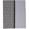 Image de Drap Plat Imprimé En Viscose De Bambou, Quentin - 240 X 300 Cm - Blanc Et Noir