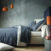 Image de Housse De Couette Bicolore En Viscose De Bambou, Écorce - 240 X 220 Cm - Carbone