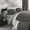 Image de Housse De Couette Bicolore En Coton, Méli-mélo - 200 X 200 Cm - Gris Zinc