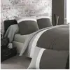 Image de Housse de couette bicolore en coton, méli-mélo