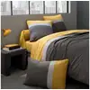 Image de Housse de couette bicolore unie en coton, meli melo